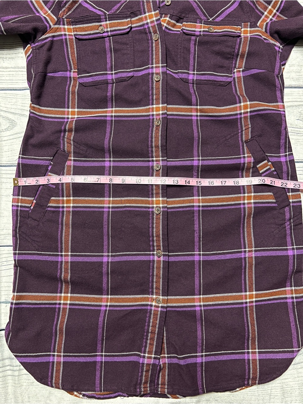 NWOT Duluth Folklore Flannel Shirt Size Medium - Picture 8 of 12